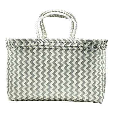 SILVER Zig Zag Boat Bags XLarge