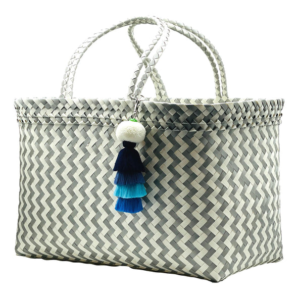 SILVER Zig Zag Boat Bags XLarge