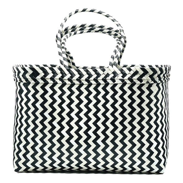 BLACK Zig Zag Boat Bags XLarge