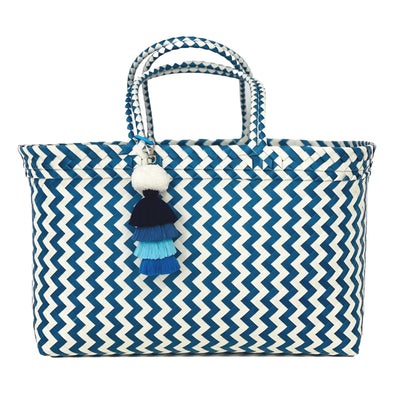 BLUE Zig Zag Boat Bag XLarge