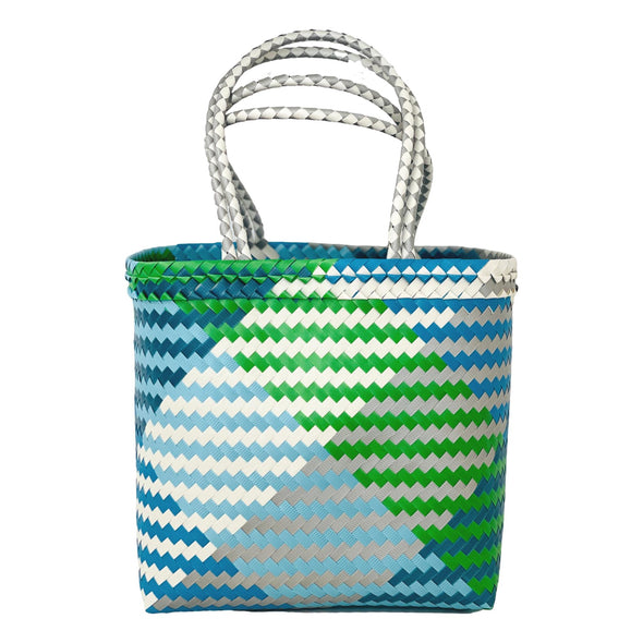 BLUE Panama Long Handle Shopper