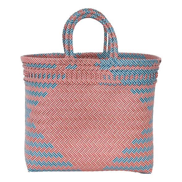 CORAL Herringbone Short Handle Shopper