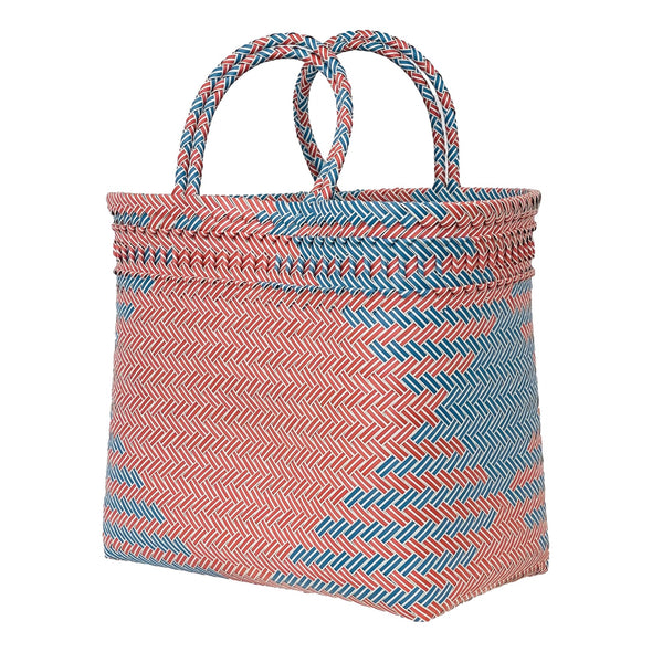 CORAL Herringbone Short Handle Shopper