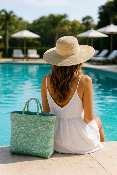 Herringbone Shopper