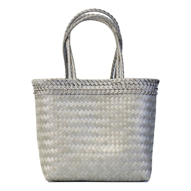 SILVER Bold Long Handle Shopper