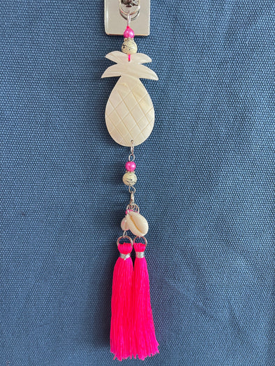 PINK Shell Bag Tassels