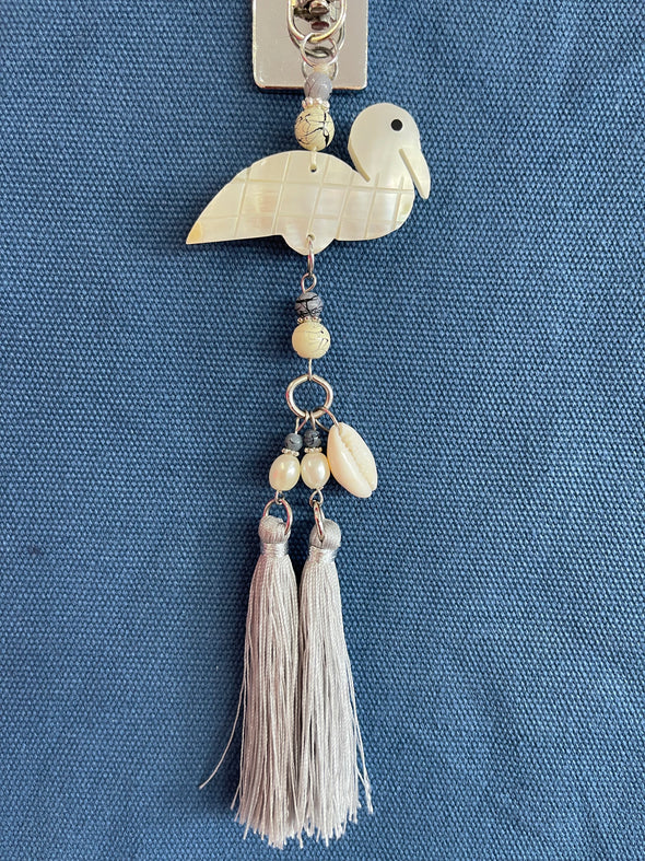 SILVER Shell Bag Tassels