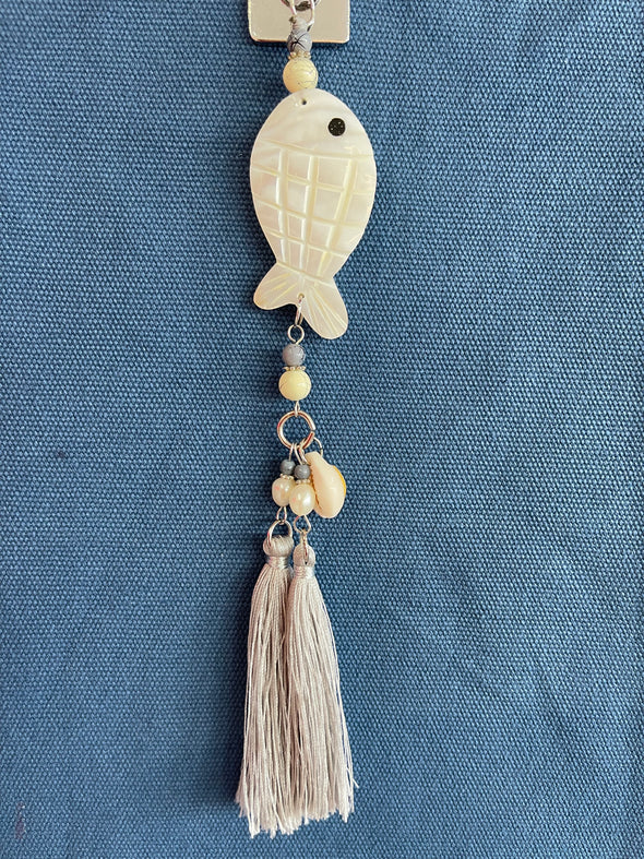 SILVER Shell Bag Tassels