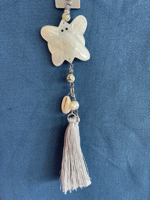 SILVER Shell Bag Tassels