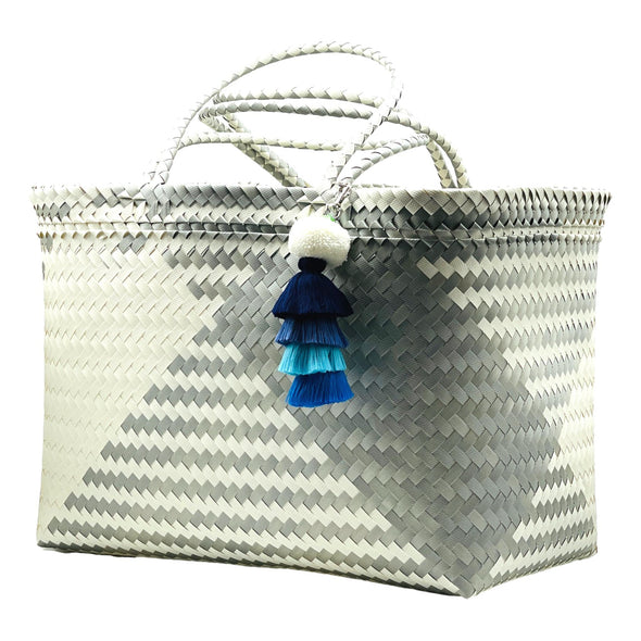 SILVER Criss-Cross Boat Bags XLarge